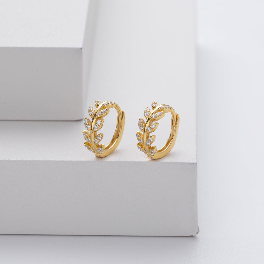 Elegante 5A Zirkonia Silber Ohrringe