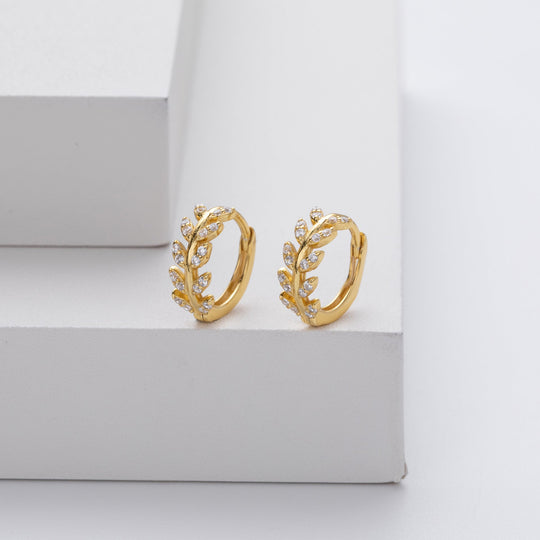 Elegante 5A Zirkonia Silber Ohrringe